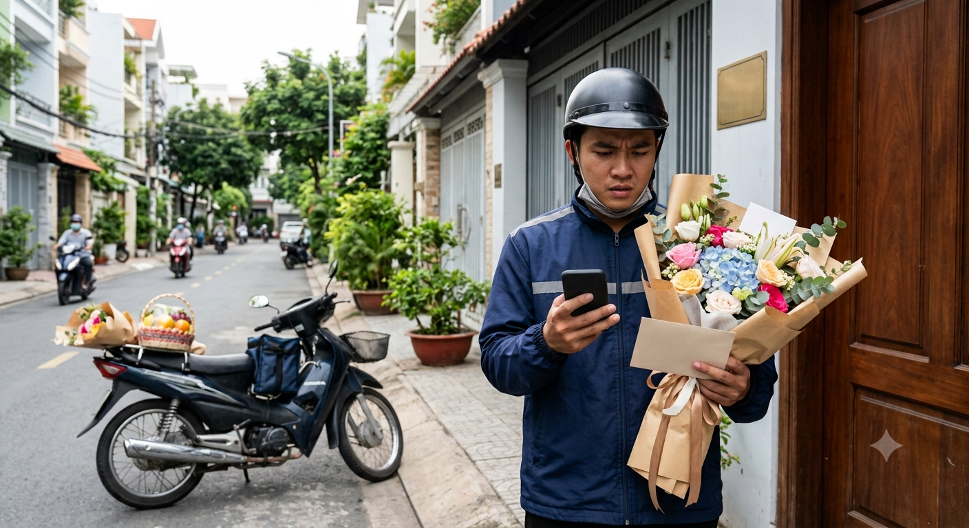 Tầm quan trọng của việc cung cấp thông tin người nhận chính xác khi đặt hoa