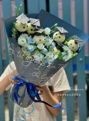 Bó Hoa Tốt Nghiệp Cúc Cử Nhân Siêu Đáng Yêu