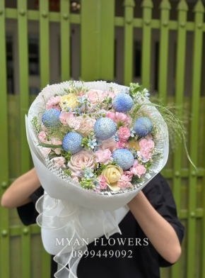 Bó Hoa Mix Cúc pingpong