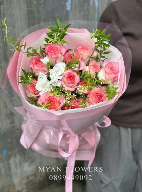 Bó Hoa Song Hỷ Kiểu Dáng trong