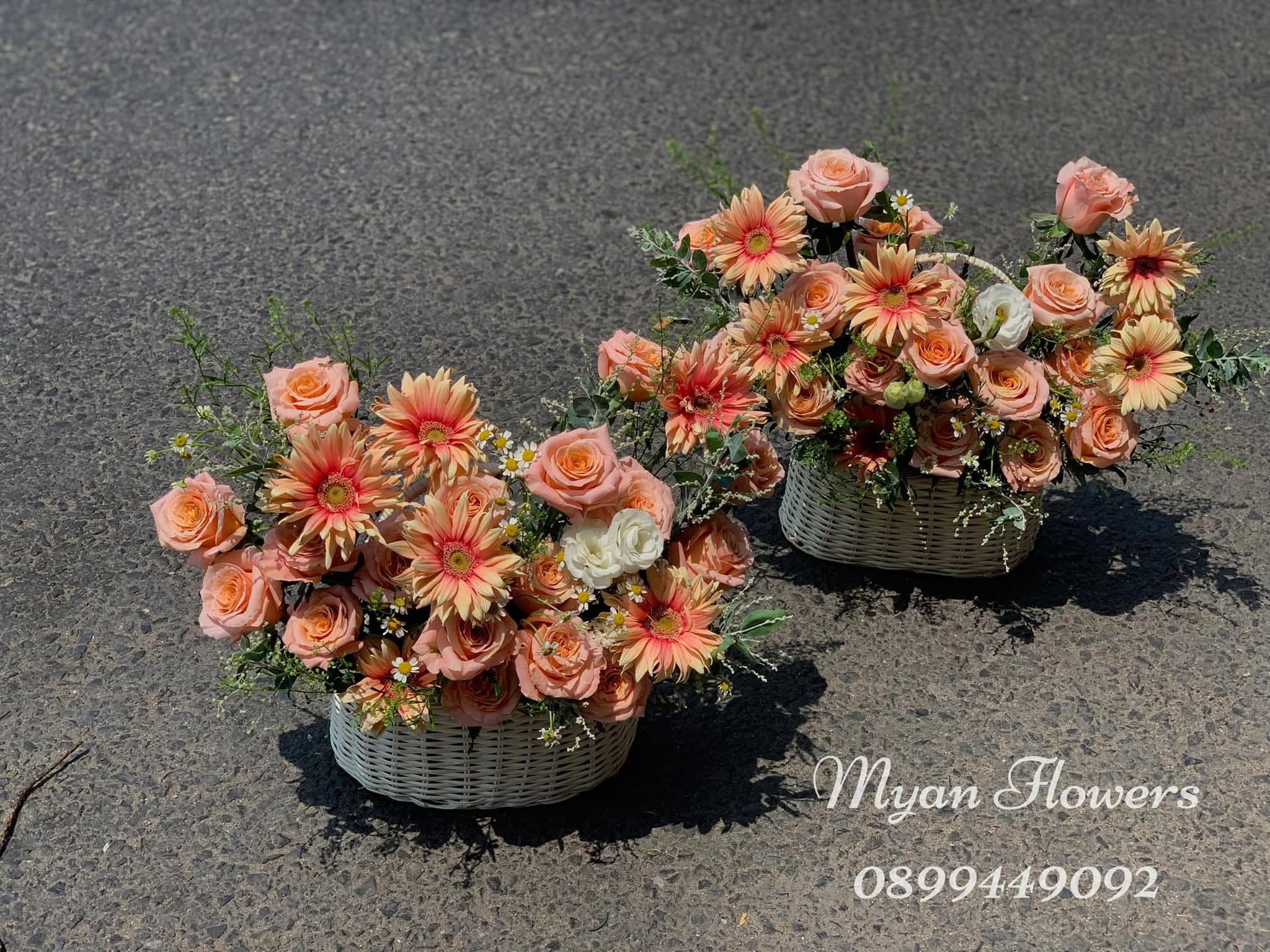 giỏ hoa khai trương tại Bình Tân