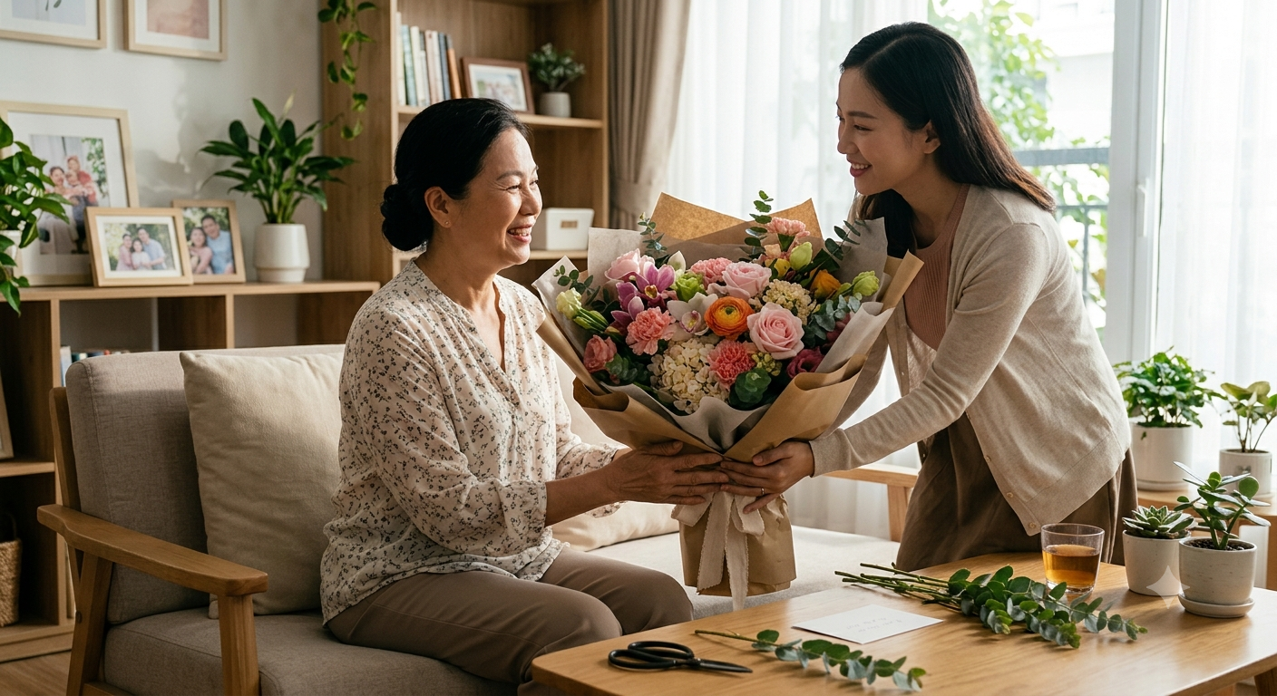 Những Loại Hoa Tươi Ý Nghĩa Tặng Mẹ: Từ Cổ Điển Đến Độc Đáo